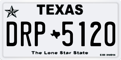 TX license plate DRP5120