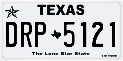 TX license plate DRP5121