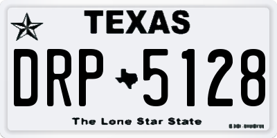 TX license plate DRP5128