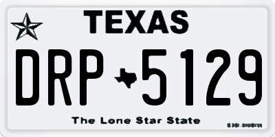 TX license plate DRP5129