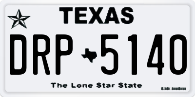 TX license plate DRP5140