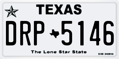 TX license plate DRP5146