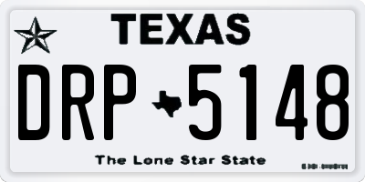 TX license plate DRP5148