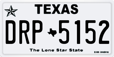 TX license plate DRP5152