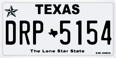 TX license plate DRP5154