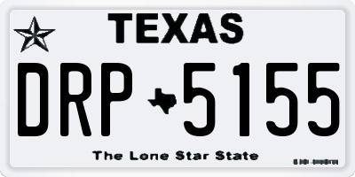 TX license plate DRP5155
