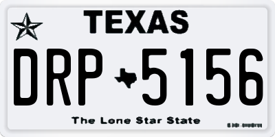 TX license plate DRP5156