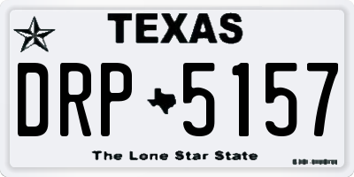 TX license plate DRP5157