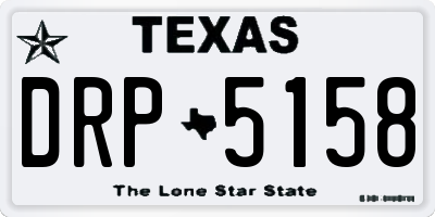 TX license plate DRP5158