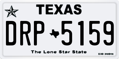 TX license plate DRP5159