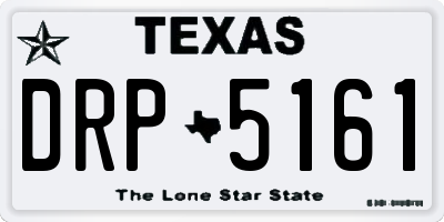 TX license plate DRP5161