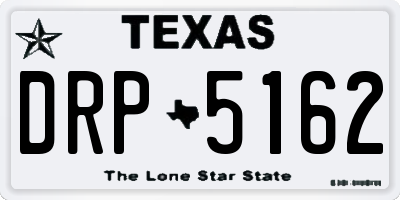 TX license plate DRP5162