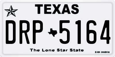 TX license plate DRP5164