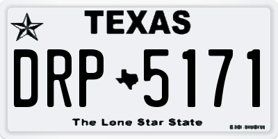 TX license plate DRP5171