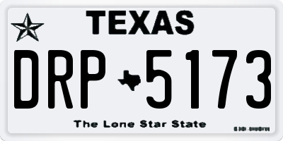TX license plate DRP5173