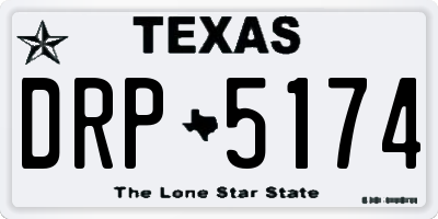 TX license plate DRP5174