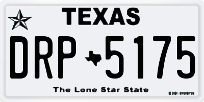 TX license plate DRP5175
