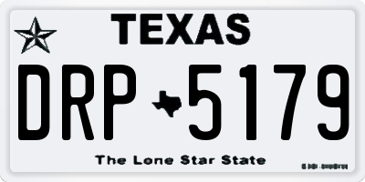 TX license plate DRP5179