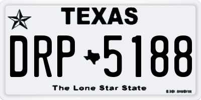 TX license plate DRP5188