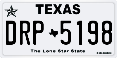 TX license plate DRP5198