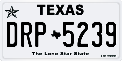 TX license plate DRP5239