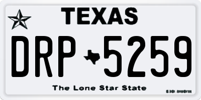 TX license plate DRP5259