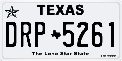 TX license plate DRP5261