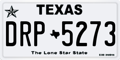 TX license plate DRP5273