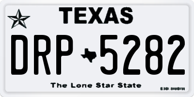 TX license plate DRP5282