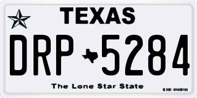 TX license plate DRP5284