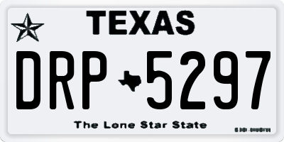 TX license plate DRP5297