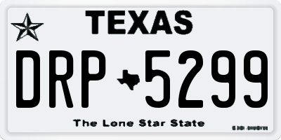 TX license plate DRP5299