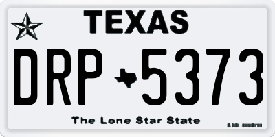 TX license plate DRP5373