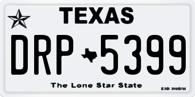 TX license plate DRP5399