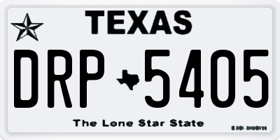 TX license plate DRP5405