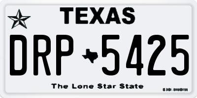 TX license plate DRP5425