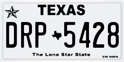 TX license plate DRP5428