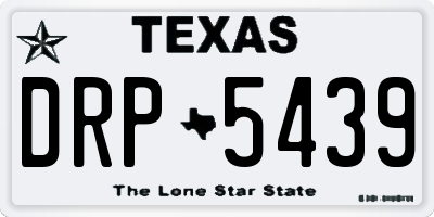 TX license plate DRP5439