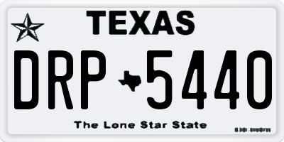 TX license plate DRP5440