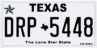 TX license plate DRP5448
