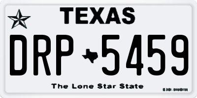 TX license plate DRP5459