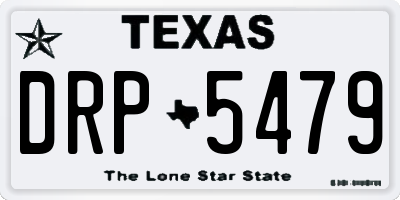 TX license plate DRP5479