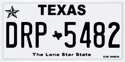 TX license plate DRP5482