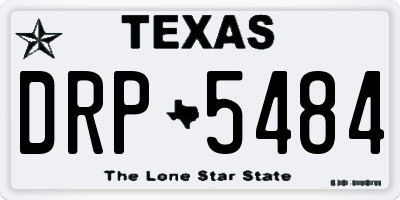 TX license plate DRP5484