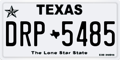 TX license plate DRP5485