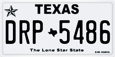 TX license plate DRP5486
