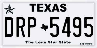 TX license plate DRP5495