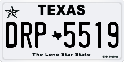 TX license plate DRP5519