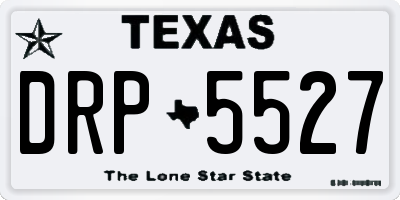 TX license plate DRP5527