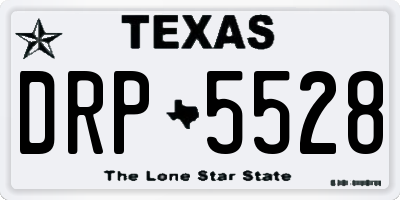 TX license plate DRP5528
